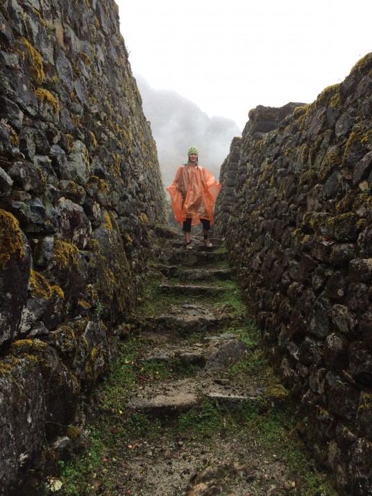 Beth at some Inca ruins