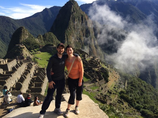 Some random couple at Machu Picchu - That guy is so hot wow!