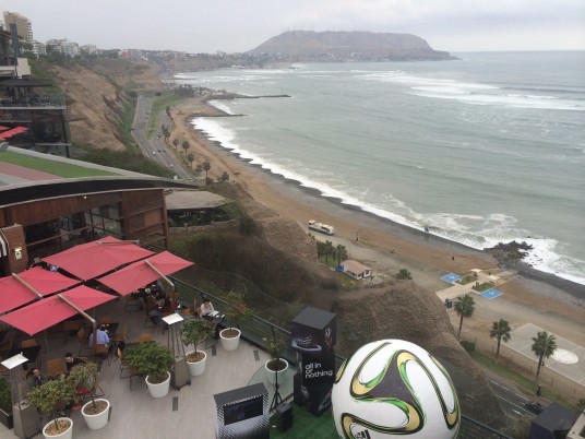 View from Larcomar mall - Lima, Peru.